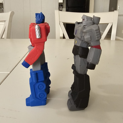Transformers Optimus Prime & Megatron Robot Action Figures Lot of 2