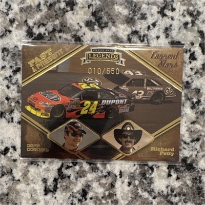 2009 Press Pass Legends Past & Present Jeff Gordon Richard Petty #PP 1/12 010/5 