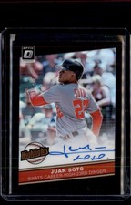 2020 Donruss Optic Highlights Black Autograph #HS-JS Juan Soto /15