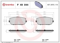 Brembo Bremsbelagsatz Scheibenbremse Prime P 49 044 FüR Mazda Fiat Abarth MX 124