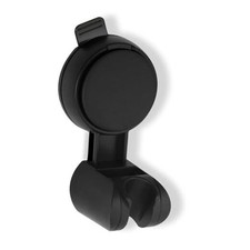 Suction Cup Hand held Shower Head Holder- Reusable - 5 Angles Matte Black