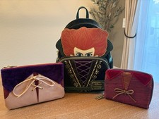 Loungefly Disney Hocus Pocus Winifred Mini Backpack Sanderson Sisters 3 Set