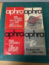 FEMINIST ZINE "Aphra" 4 issues v1.-4 1970s Feminist Magazine