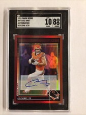 2024 Score Cole Kmet #47 Red Zone Signatures /20 (AU)