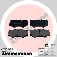 Bremsbelagsatz Scheibenbremse ZIMMERMANN 29784.180.1 für MERCEDES T2 W460 W461 1 Bremsbelagsatz Scheibenbremse ZIMMERMANN 29784.180.1 für MERCEDES T2 W460 W461 1