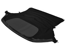 Fits Porsche Boxster 97-02 Soft Top Tinted Plastic Window Black Haartz German