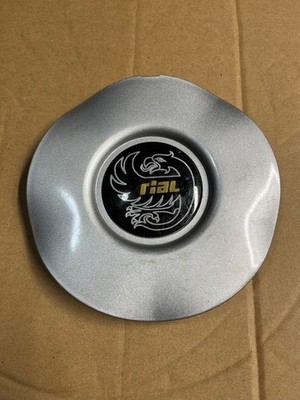 Rial Wheel Center Cap Used Black Logo 1 piece part # STAR 01 Rial