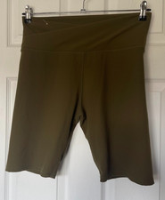 Next Large Size 16 - 18 Khaki Stretchy Crossover Front Shorts