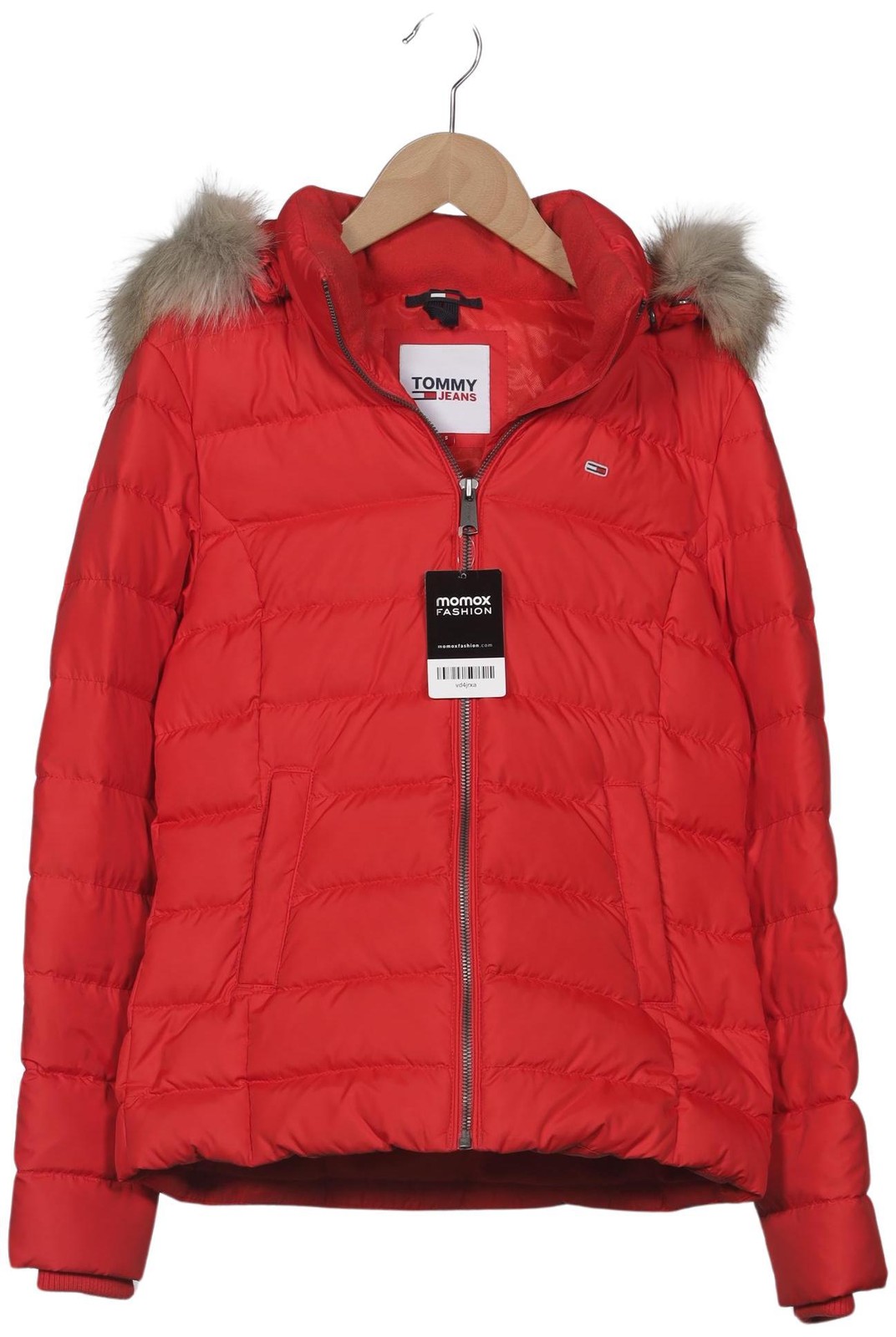 Tommy Jeans chaqueta mujer anorak chaqueta abrigo corto talla S plumón rojo #koff6vg