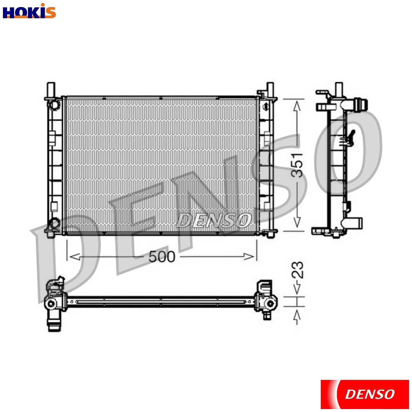 DENSO DRM10046 Radiator, engine cooling for FORD,MAZDA - Image 2