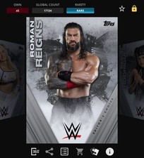 DIGITAL Topps WWE Slam 25 EDITOR'S CHOICE Silver - ROMAN REIGNS