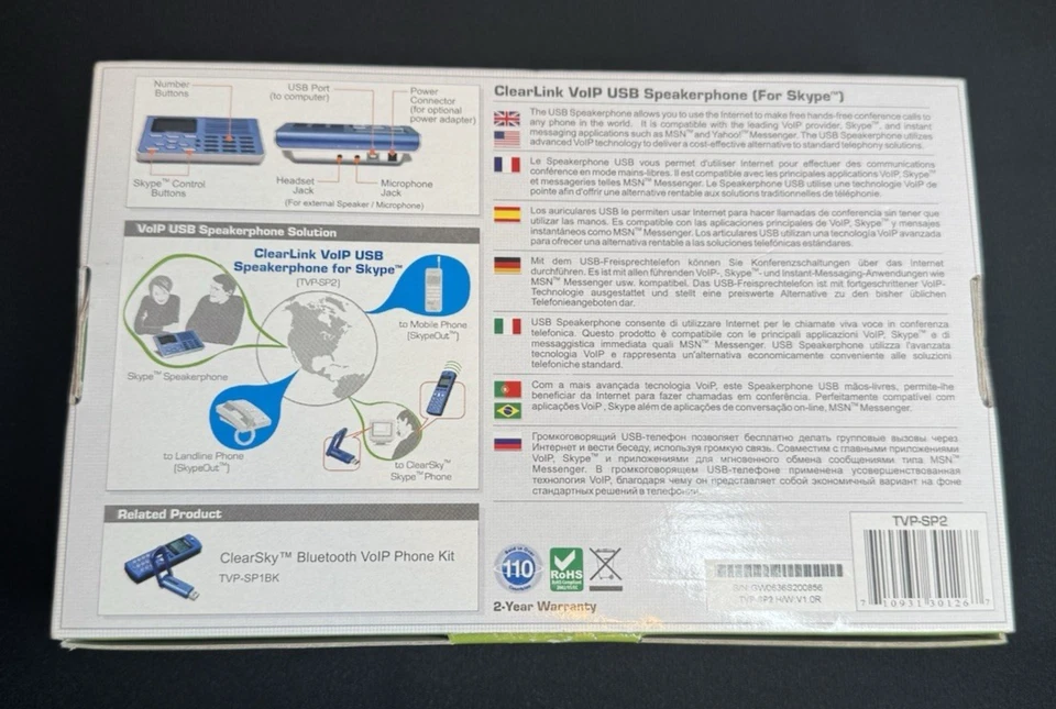 NEW TRENDnet TVP-SP2 VoIP USB Speakerphone for VoIP - Image 4 of 4