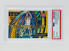 2023 Panini Select Sensations Ausar Thompson RC Gold /10 PSA 10 Pop 1 Pistons