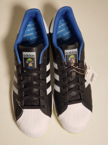 Adidas x Bored Ape Yacht Club Indigo Herz Superstar Shoes IE1842 Men's Size 14 - Picture 12 of 18