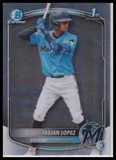 2025 Bowman #BCP-19 Fabian Lopez Chrome Prospects