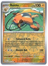 Raichu 052/162 - SV05: Temporal Forces Reverse Holo NM Pokemon TCG