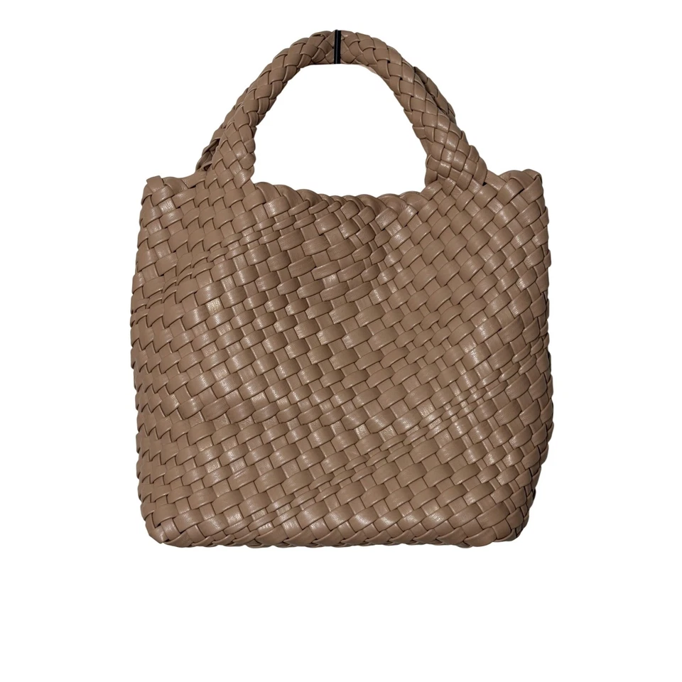 Bolso Melie Bianco Johanna Desnudo Pequeño Reciclado Vegano Tejido con Bolsa Foto 2 de 4