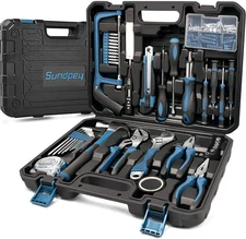 Sundpey 148-Piece Home Tool Kit with Case and Essential Hand Tools