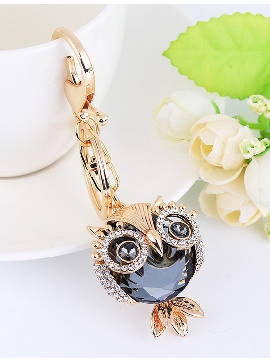 Creative Owl Car Keychain for Fashionable Bags