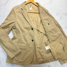 MHL Margaret Howell Linen Blend Tailored Unstructured Beige Jacket L JAPAN