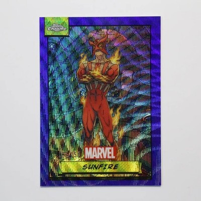 2024 Topps Chrome Marvel #142 Blue Wave Refractor Sunfire 139/150