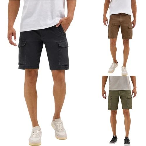 WRANGLER Mens Cargo Shorts Coin Pocket Comfort Flex Stretchable Zip Fly New