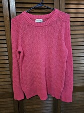 Free Assembly Women's Size Medium Pink Crew Neck Sweater