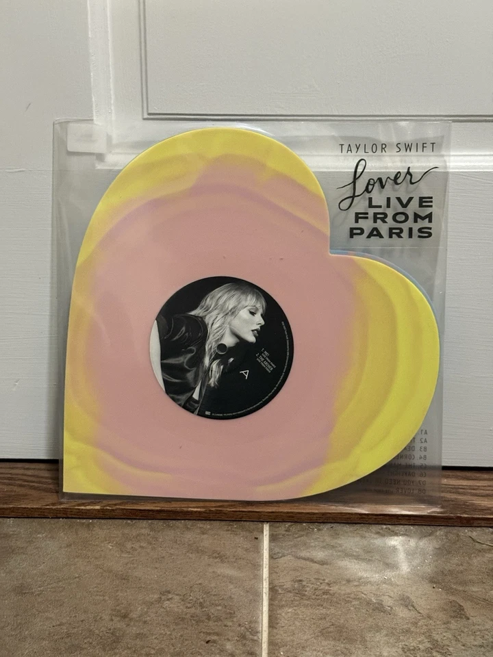 Taylor Swift Lover Live From Paris Heart Shaped Vinyl 2025 LP BRAND NEW - Image 2 of 3