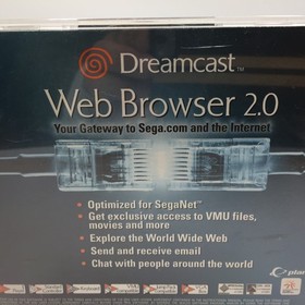 Web Browser 2.0 with SegaNet Sega Dreamcast Disc Complete In Case