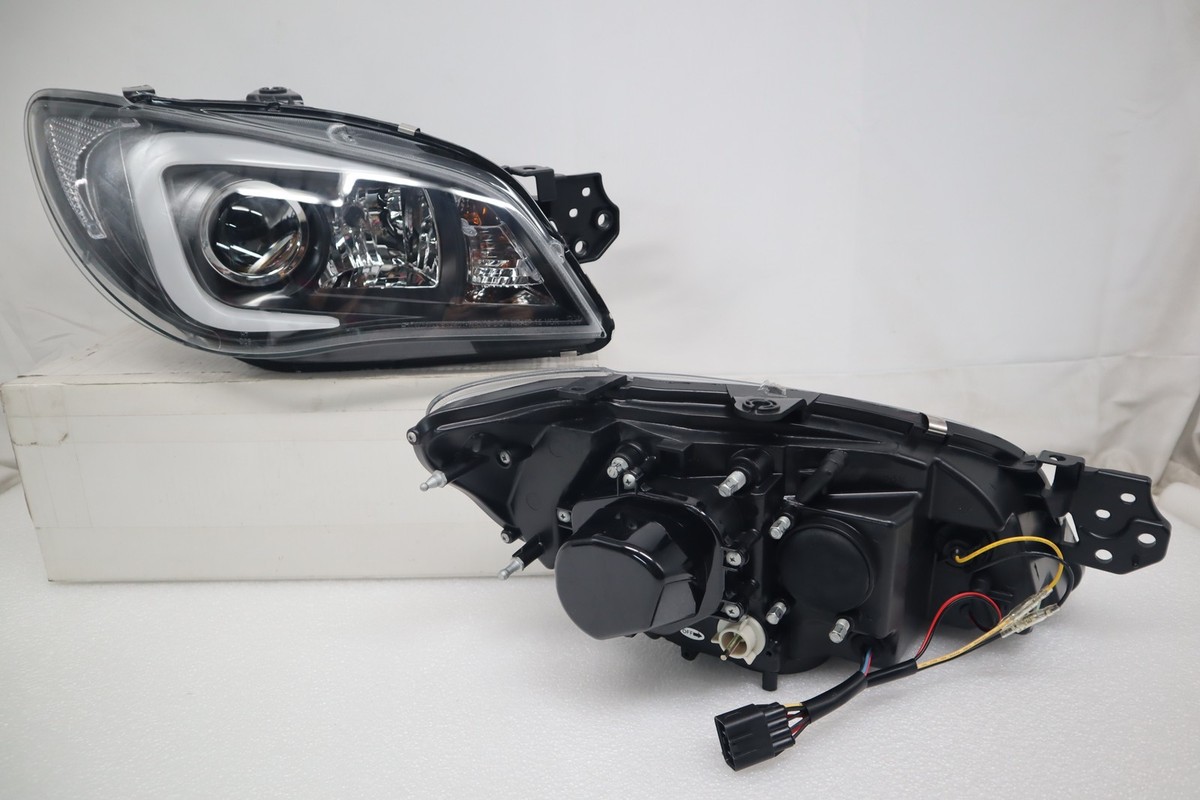 Fit 06-07 Subaru Impreza WRX STI Outback Clear/Black LED DRL