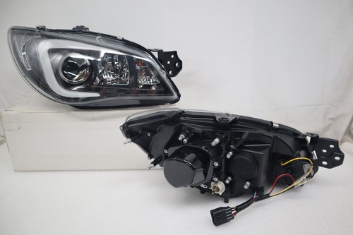 Fit 06-07 Subaru Impreza WRX STI Outback Clear/Black LED DRL Projector Headlight - Picture 3 of 11
