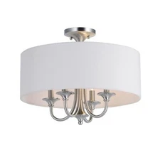 Maxim Lighting 10013WLSN Bongo Semi-Flush Mount Satin Nickel