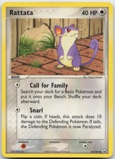 Rattata Common Team Rocket Returns 72/109 NM on eBay