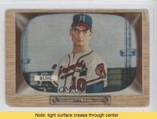 1955 Bowman Bob Buhl #43 READ 3d5