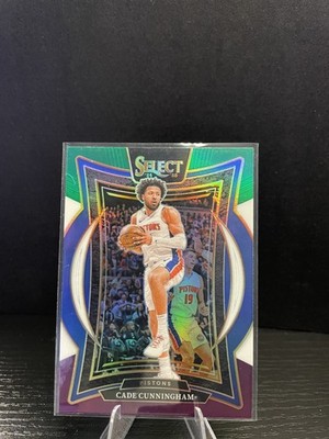 2024-25 Panini Select - Concourse Cade Cunningham #65 Green White Purple Prizm