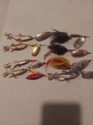 Lot Of 8 Mepps Inline Spinner Fishing Lures,Multiple Sizes.
