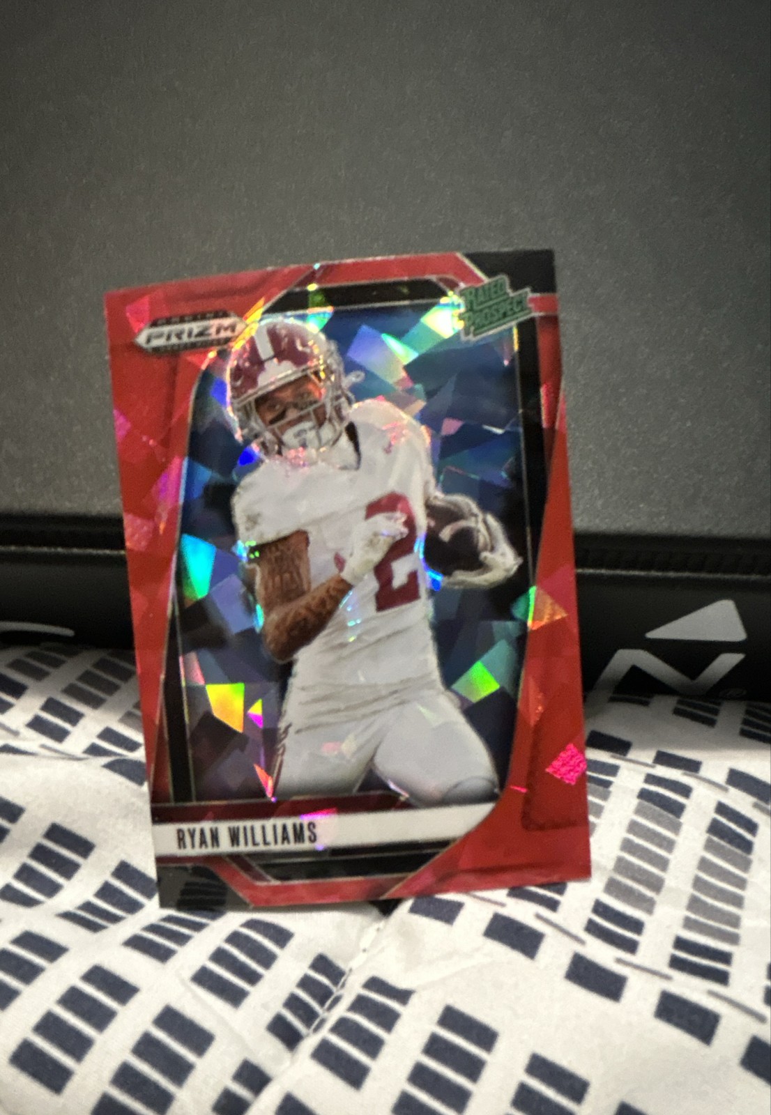 2025 Panini Prizm Draft Picks - Ryan Williams #151 Ruby Wave Prizm (RC)