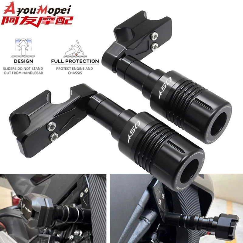 Ползунки рамы с ЧПУ защита от аварий для CFMOTO 450SR 450NK 450SRS 2022-2025 - Изображение 2 из 4