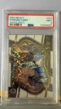 2022-23 Panini Select Courtside Stephen Curry #227 White Disco Prizm /75 PSA 9