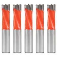 10mm Left Hand Brad Point Boring Bit (5 Pack) - 10mm Shank - Yonico 41110L-5PK