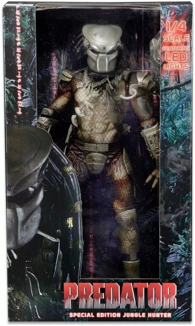 Neca Predator (1987) Jungle Hunter 1/4 scale 18"" figure (with LED lights) 2025