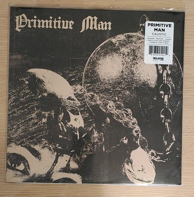 PRIMITIVE MAN - 'Caustic' 2xLP (Bone/Black Smoke Splatter)