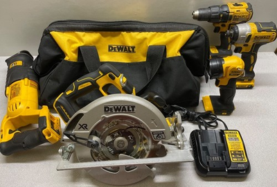 #ad #ad Dewalt 20V MAX Cordless 5 Tool Combo Kit with 2 20V 3Ah Batteries and Charger $479.99