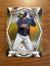 2022 Bowman Chrome Invicta Gold Refractor #BI-8 Hedbert Perez 38/50 Brewers RC