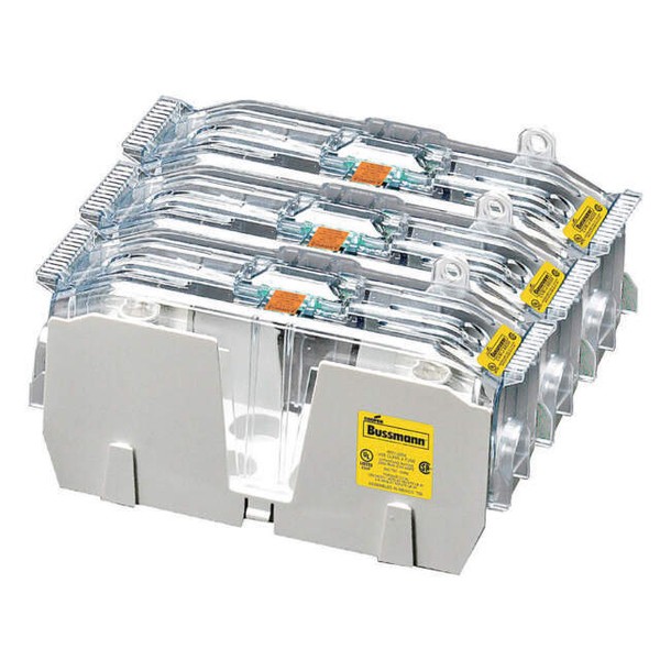 Bussmann JM60200-3CR Class J 3-Pole 600V 200 Amp Fuse Block / Fuse ...