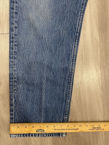 Vintage Levi's 501xx Denim Jeans 80er Jahre Made in USA 36x30 Distressed Light Wash - Bild 6 von 11