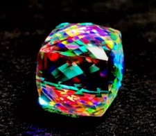 Natural Mystic Topaz Rainbow Color Fancy Cube Cut 200.10 Ct Certified Gemstone