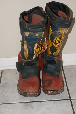 70\'S SIDI Moto Boots -  Size, 9.5 SiDi Sport Vintage 70s Motocross Biker Boots Black Leather  main image 3