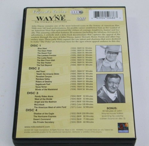 John Wayne The Ultimate Collection 25 Movie Classics Works - Picture 2 of 4