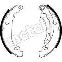 Metelli Bremsbackensatz Bremsbacken Hinten FüR Peugeot 206 CC 2D 2A/C T3E